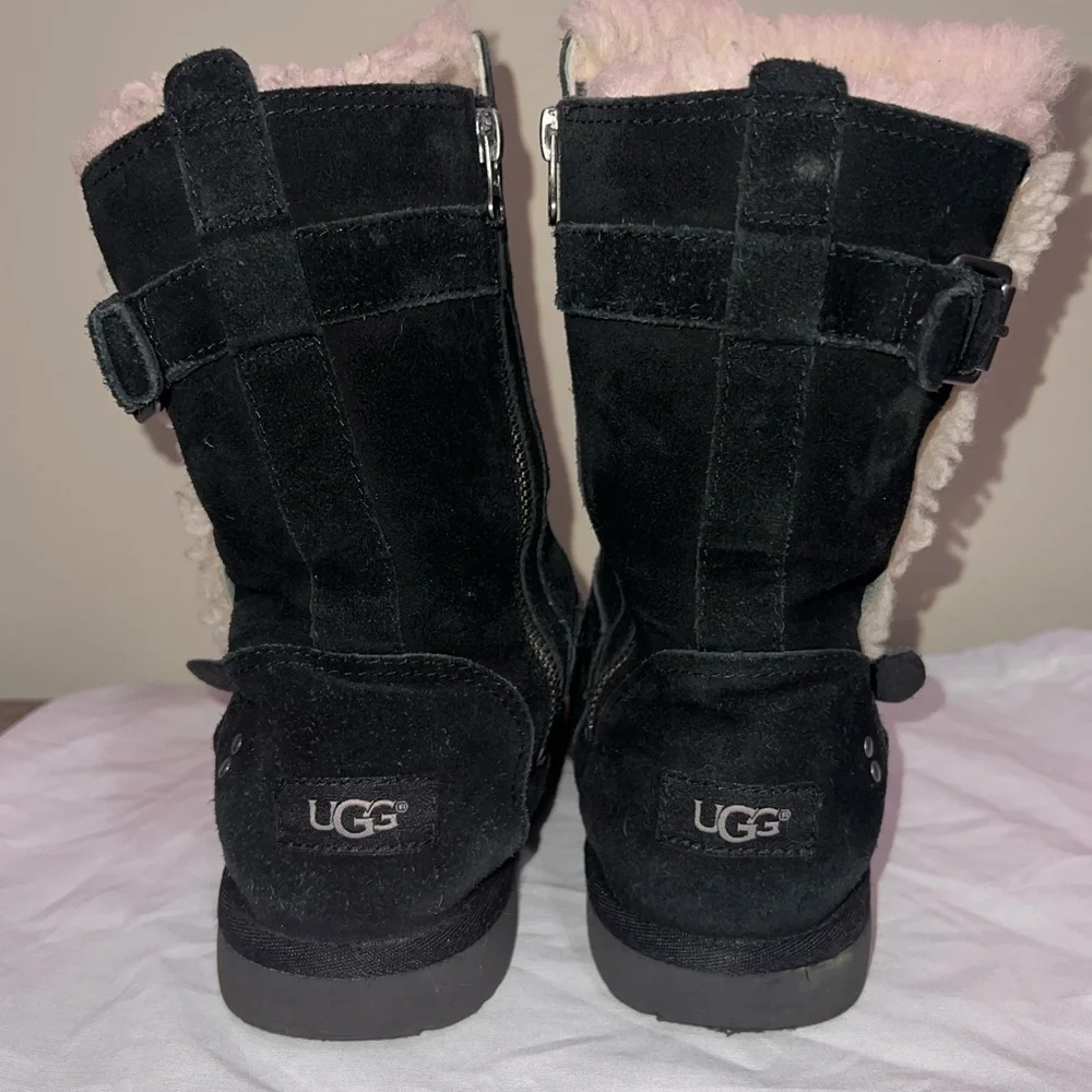 UGG Junior Size 3  Black Suede Boots